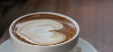A cup of coffee with latte art